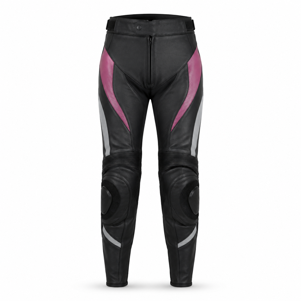 RoseLine W original women's leather racing pants front view