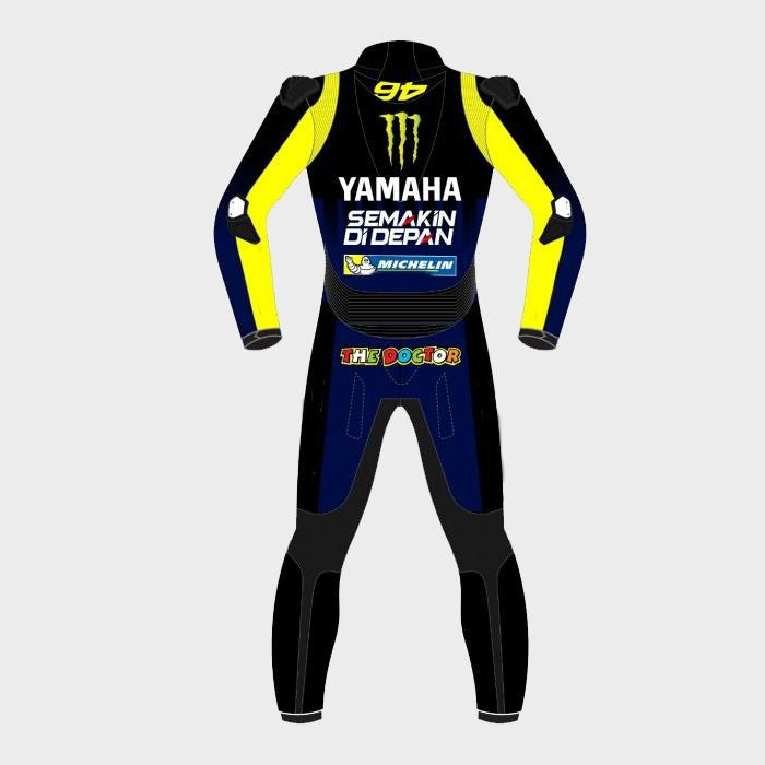 Yamaha Valentino Rossi 2019 Blue Motorcycle Suit - ZEES MOTO