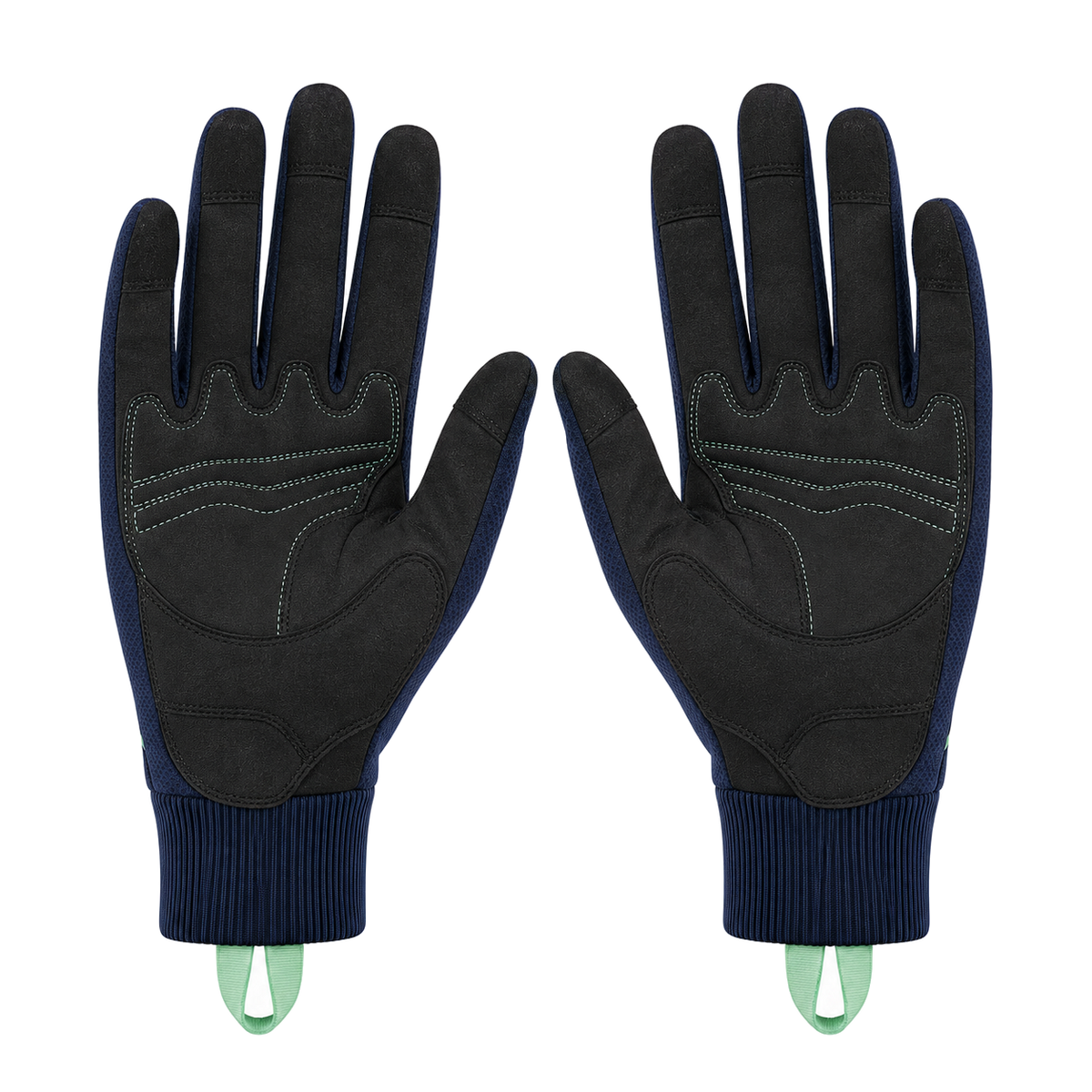 RouteCloud Comfort Touring Mesh Gloves palm-side construction view