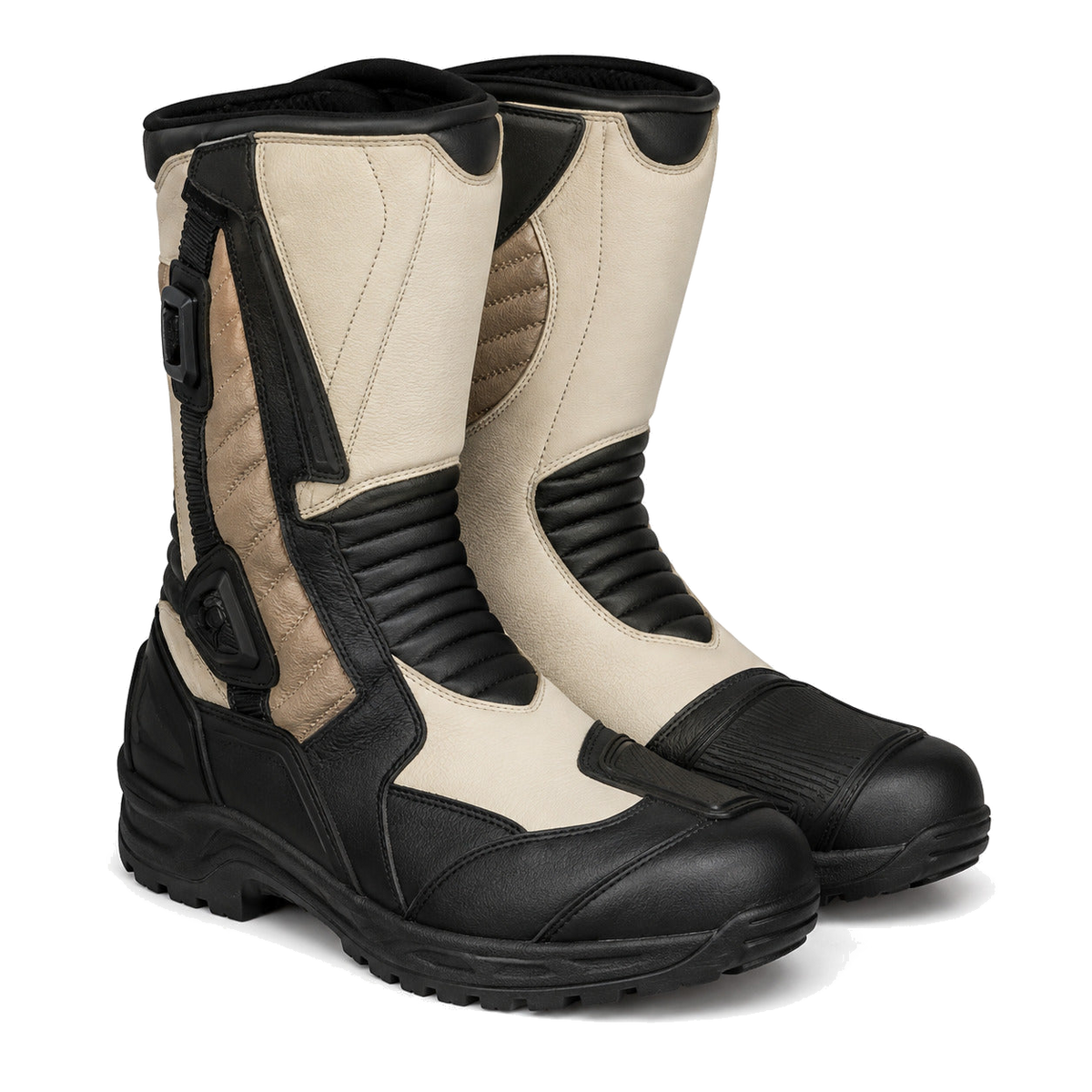 RustRidge touring motorcycle boots three-quarter product view