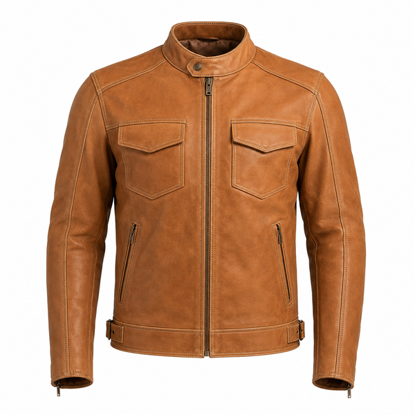 Sandstone Rider Tan Heritage Leather Jacket