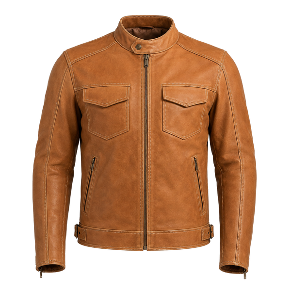 Sandstone Rider Tan Heritage Leather Jacket