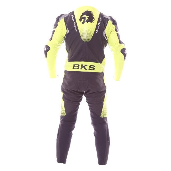 BKS Apex Black Fluo Yellow Motorcycle Suit - ZEES MOTO