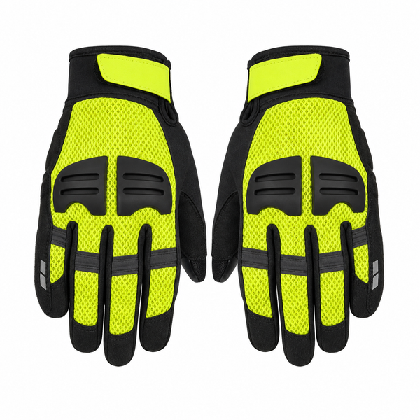 SignalAir High-Visibility Mesh Motorcycle Gloves