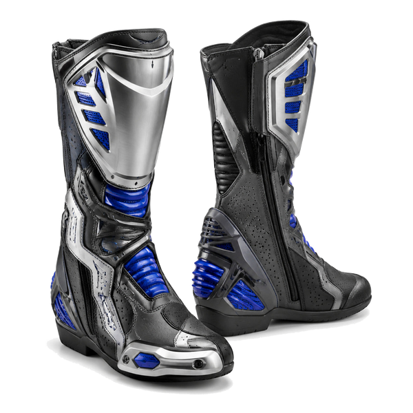 Silver Tempest Racing Motorcycle Boots