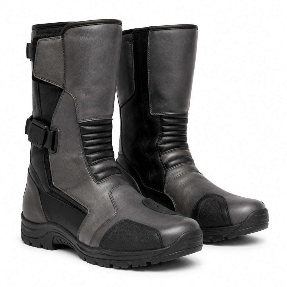 SlateCompass touring motorcycle boots three-quarter product view
