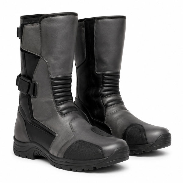 SlateCompass Gray Touring Motorcycle Boots