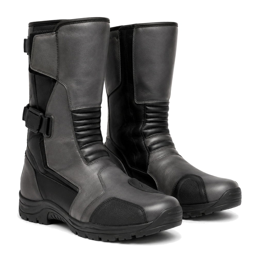 SlateCompass touring motorcycle boots three-quarter product view