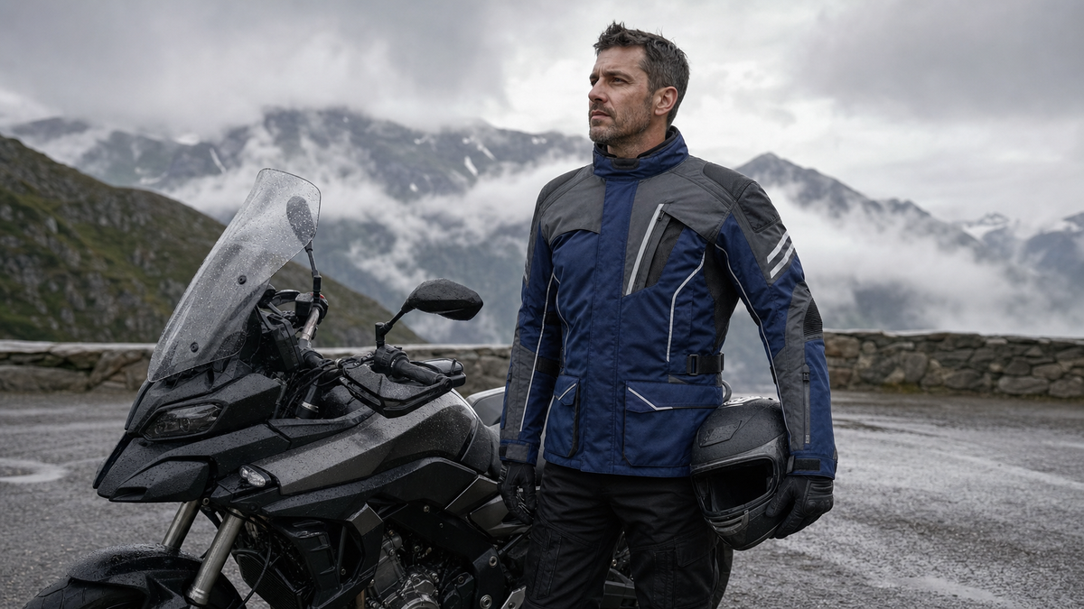 Stormhaven Pro All-Season Motorcycle Jacket lifestyle