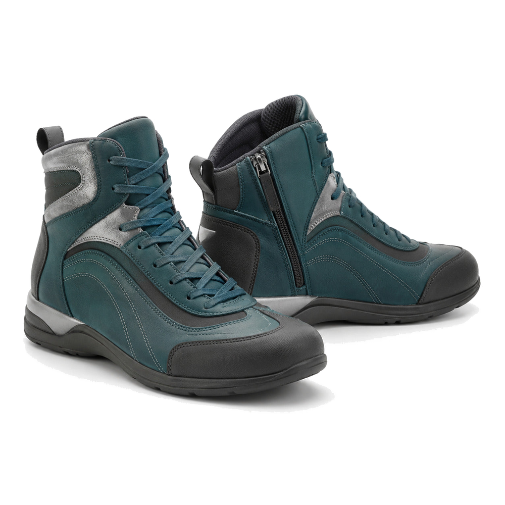 Teal Vector Women's High-Top Motorcycle Riding Shoes – hero in Deep Teal / Graphite