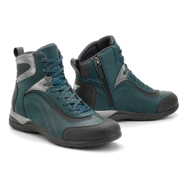 Teal Vector Women's High-Top Motorcycle Riding Shoes