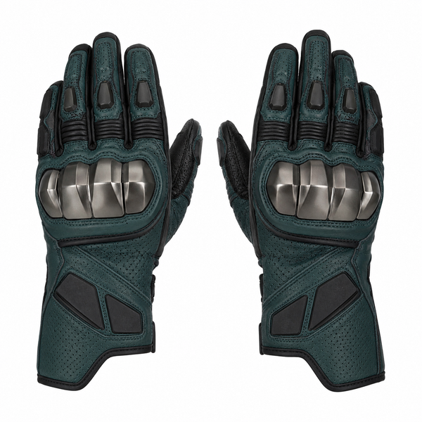 TealForge Titanium Street Motorcycle Gloves