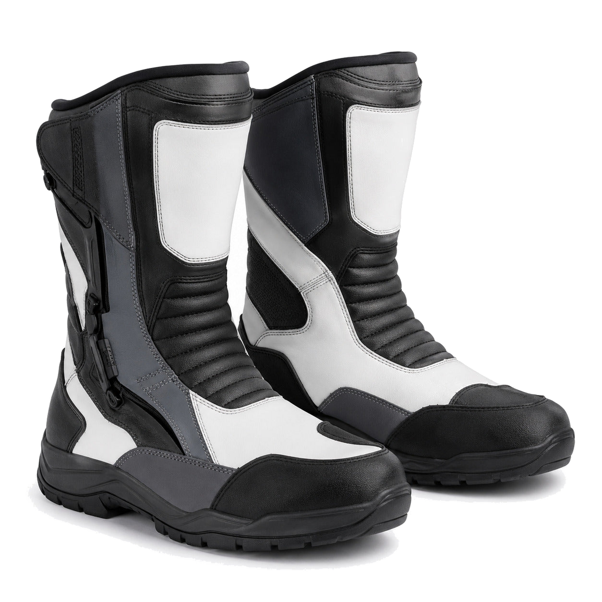 TealVoyage touring motorcycle boots three-quarter product view