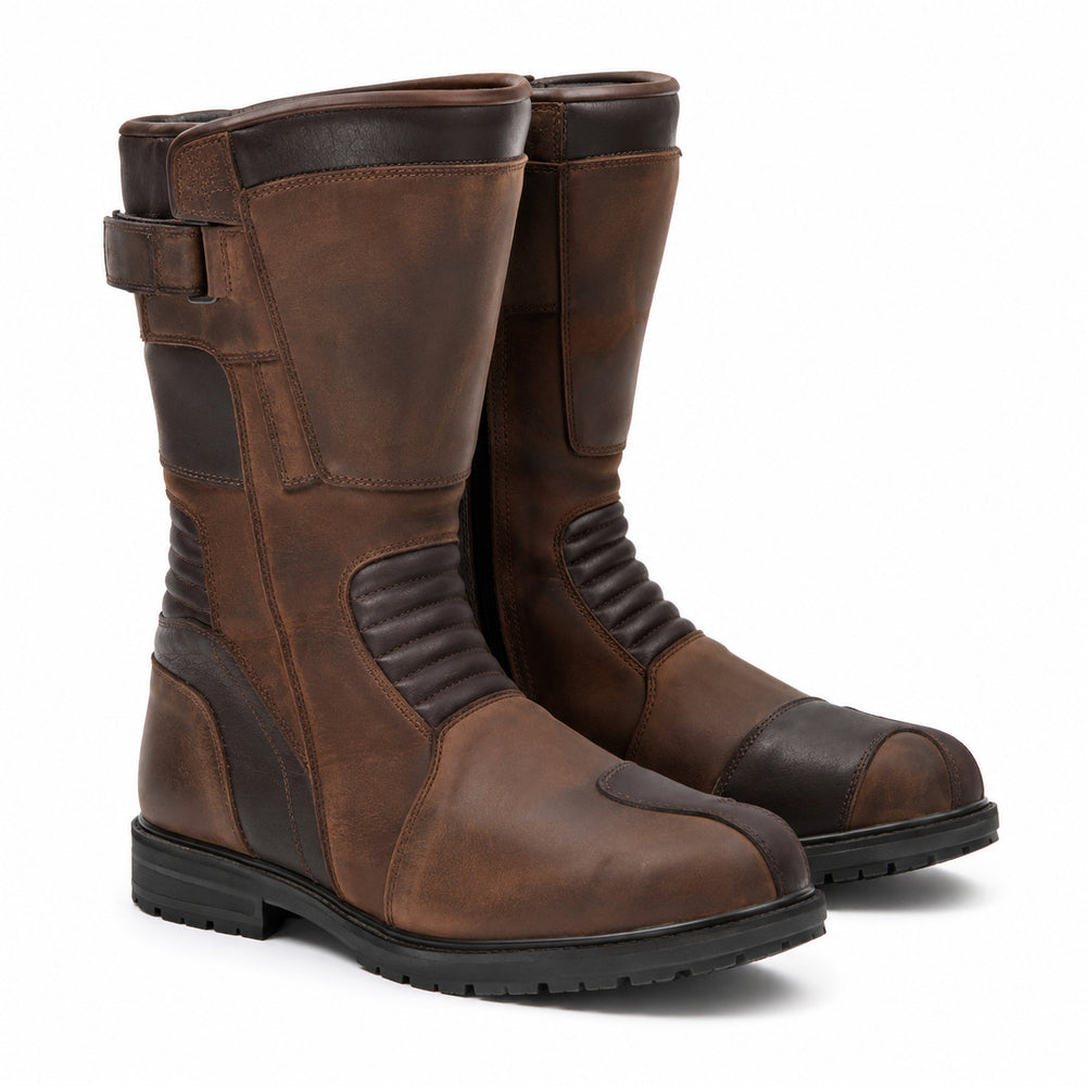TobaccoAtlas touring motorcycle boots three-quarter product view