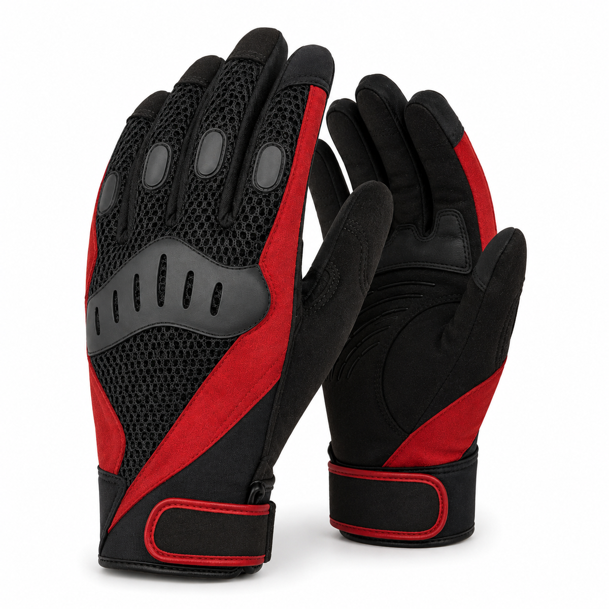 Three-quarter view of Velocity Air sport mesh motorcycle gloves