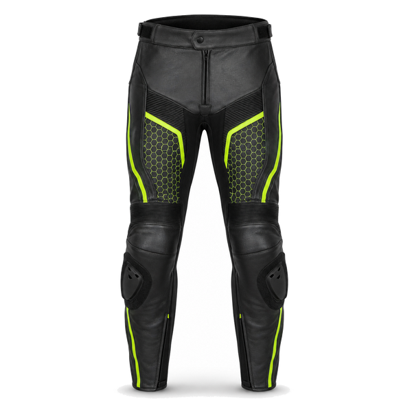 VoltTrack Leather Motorcycle Racing Pants