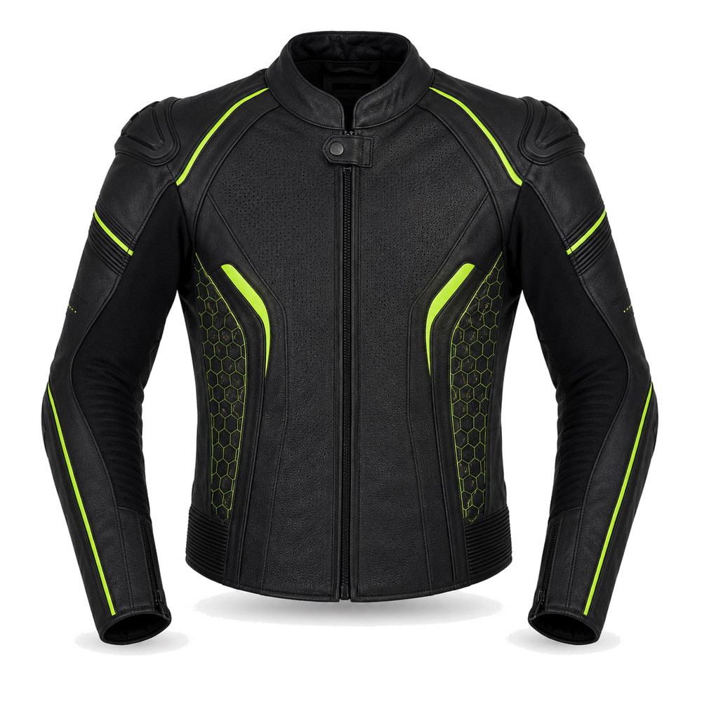 VoltTrack R original high visibility racing jacket front view
