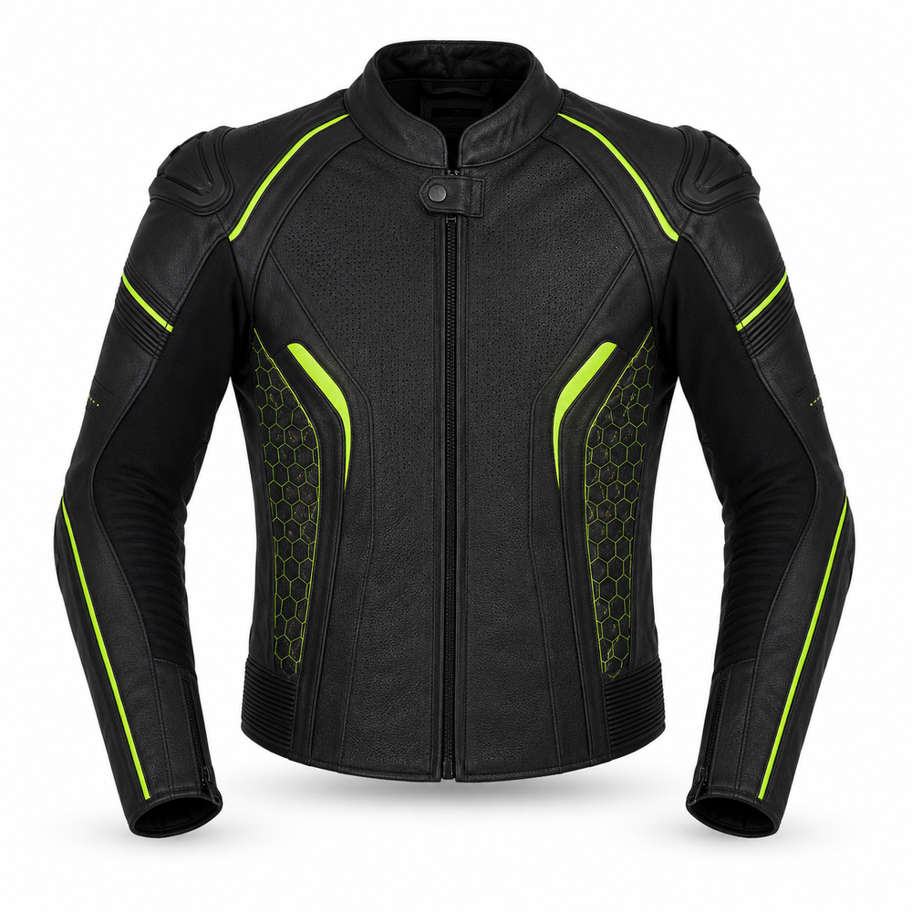 VoltTrack R original high visibility racing jacket front view
