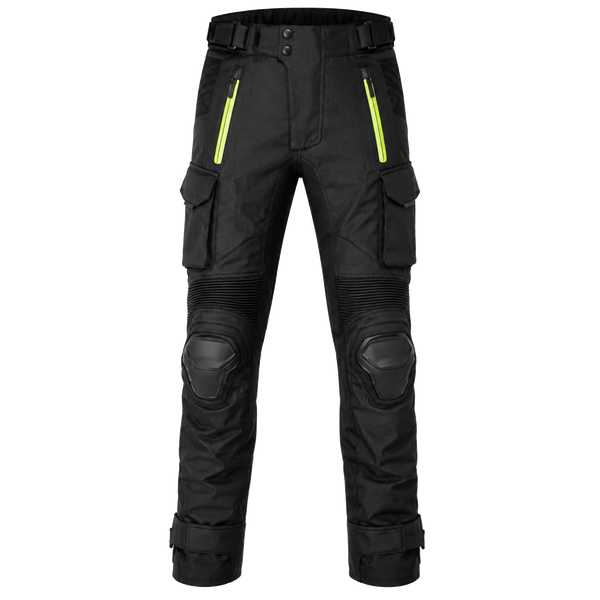 VoltTrail Black Lime Waterproof Textile Motorcycle Pants