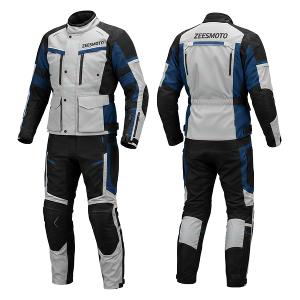 ZEESMOTO Apex-GT Adventure Textile Motorcycle Suit - CE Armored