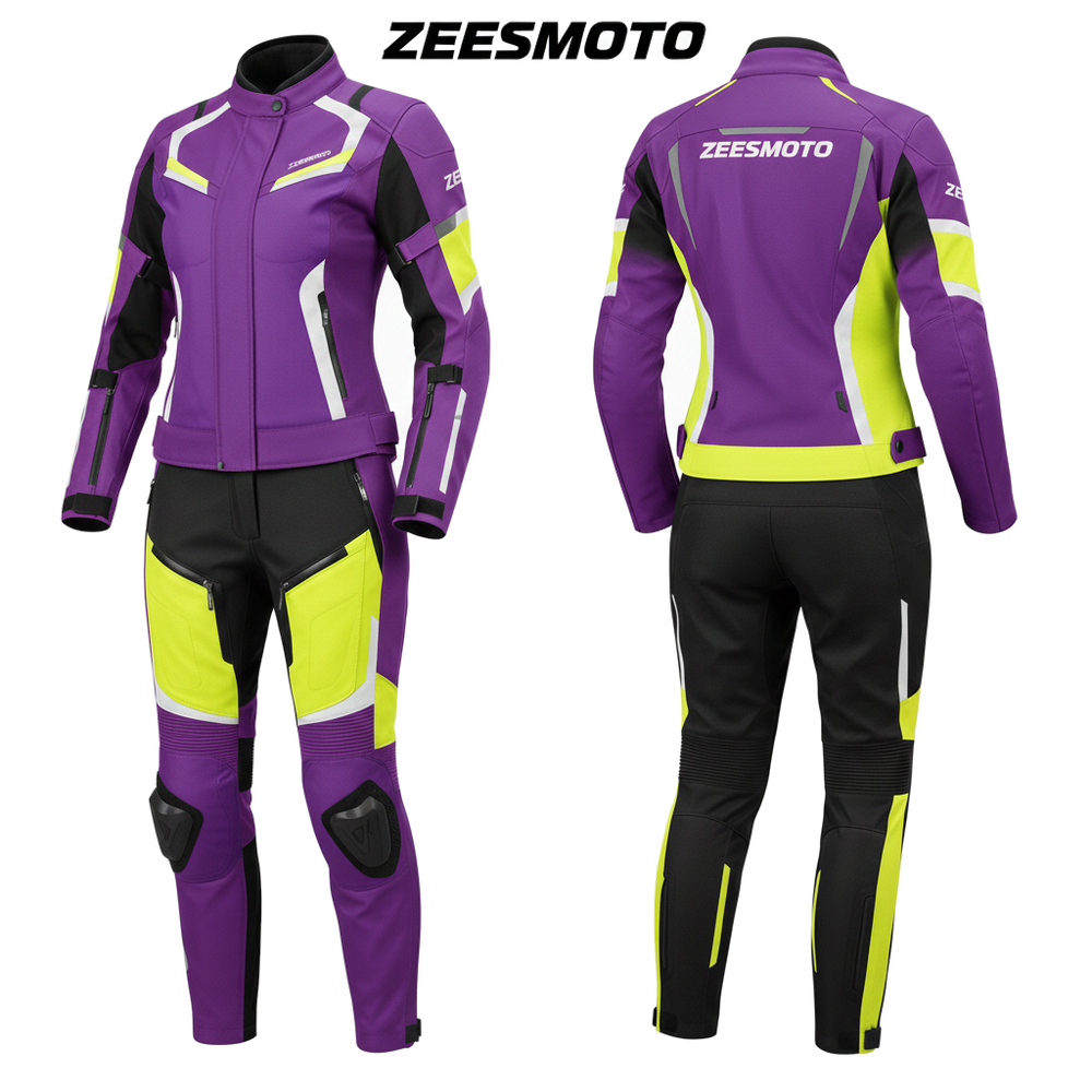 Womens Ultraviolet-X Textile Motorcycle Suit - Zees Moto