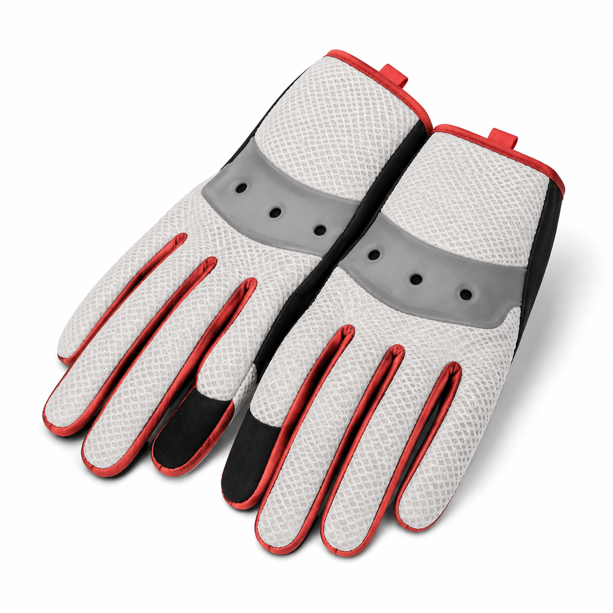 ZeroCuff Minimalist Short-Cuff Motorcycle Gloves three-quarter mesh and stitching detail