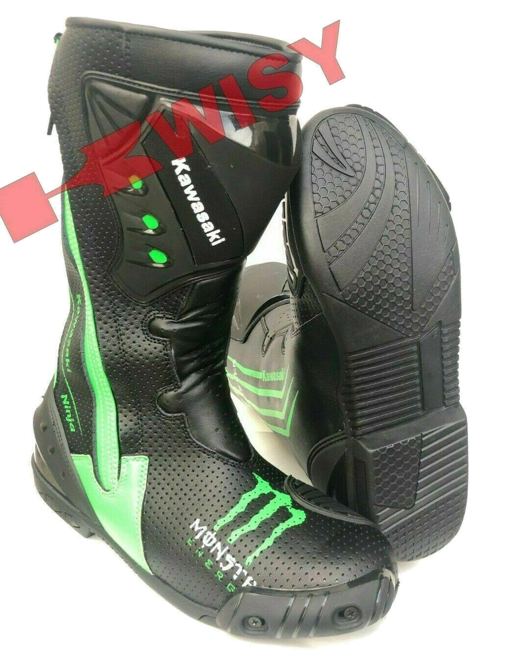 ZMB-008 Motorcycle/Motorbike Leather Shoes Custom Made - ZEES MOTOR SPORTS