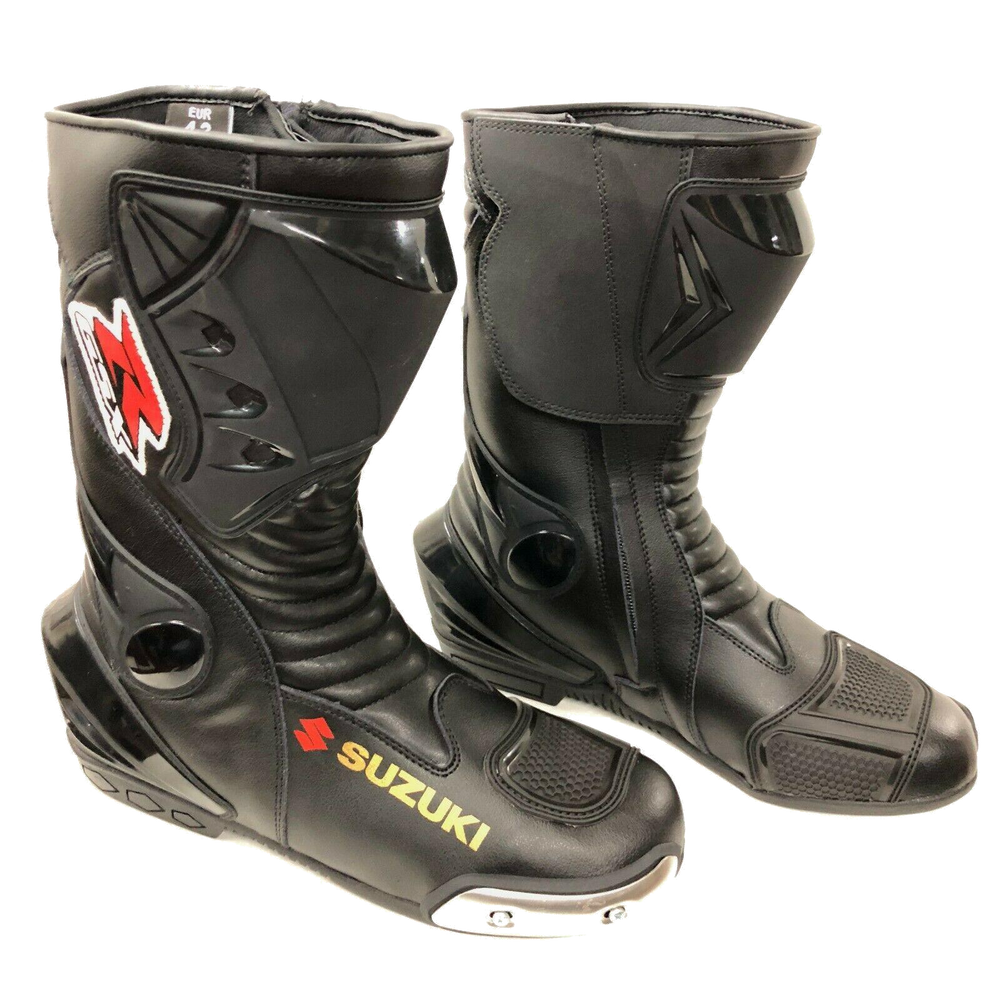 ZMB-010 Motorcycle/Motorbike Leather Shoes Custom Made - ZEES MOTOR SPORTS