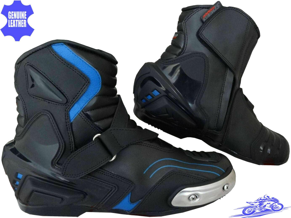 ZMB-012 Motorcycle/Motorbike Leather Shoes Custom Made - ZEES MOTOR SPORTS
