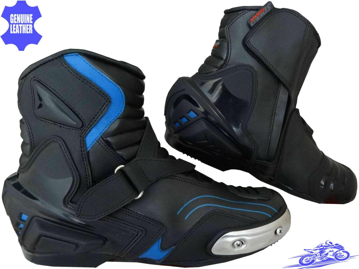 ZMB-012 Motorcycle/Motorbike Leather Shoes Custom Made - ZEES MOTOR SPORTS