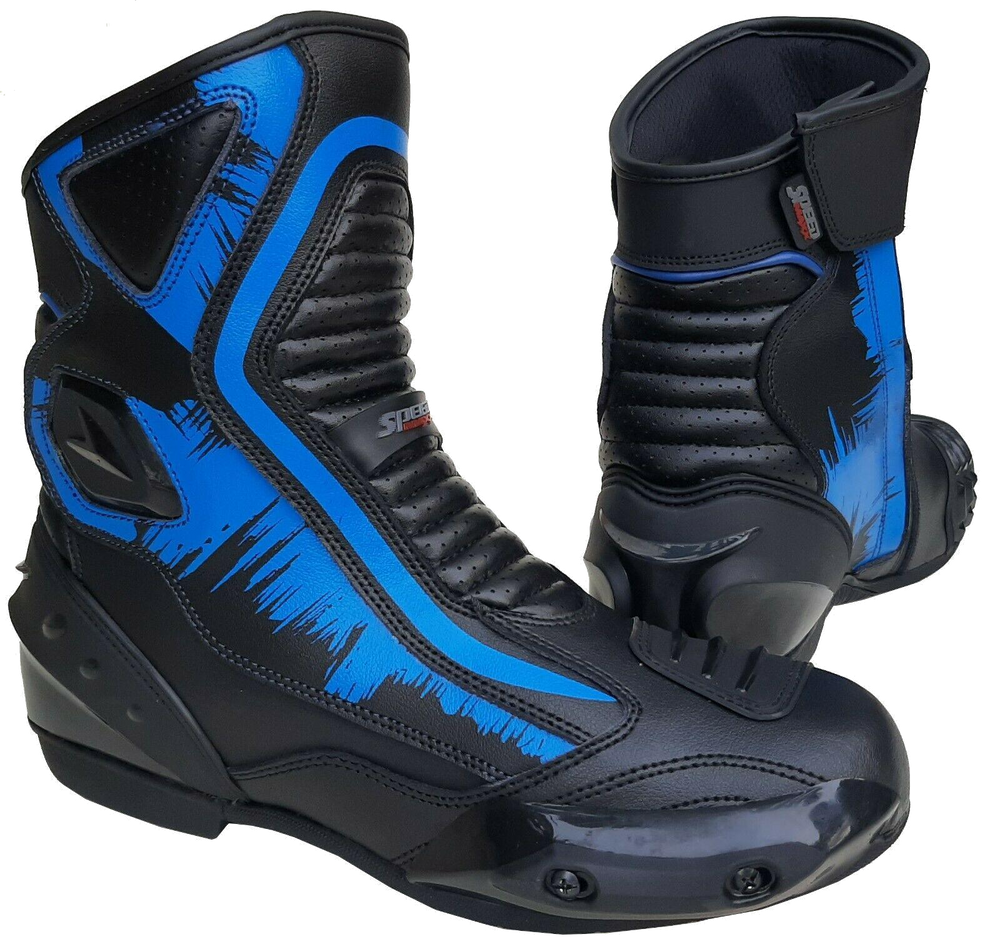 ZMB-016 Motorcycle/Motorbike Leather Shoes Custom Made - ZEES MOTOR SPORTS