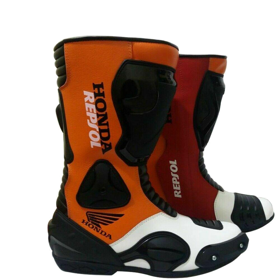 ZMB-036 Motorcycle/Motorbike Leather Shoes Custom Made - ZEES MOTOR SPORTS
