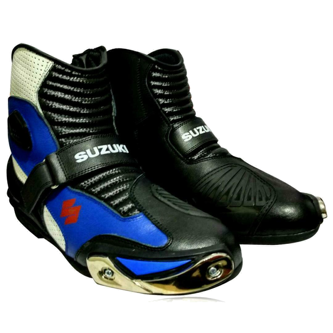 ZMB-043 Motorcycle/Motorbike Leather Shoes Custom Made - ZEES MOTOR SPORTS