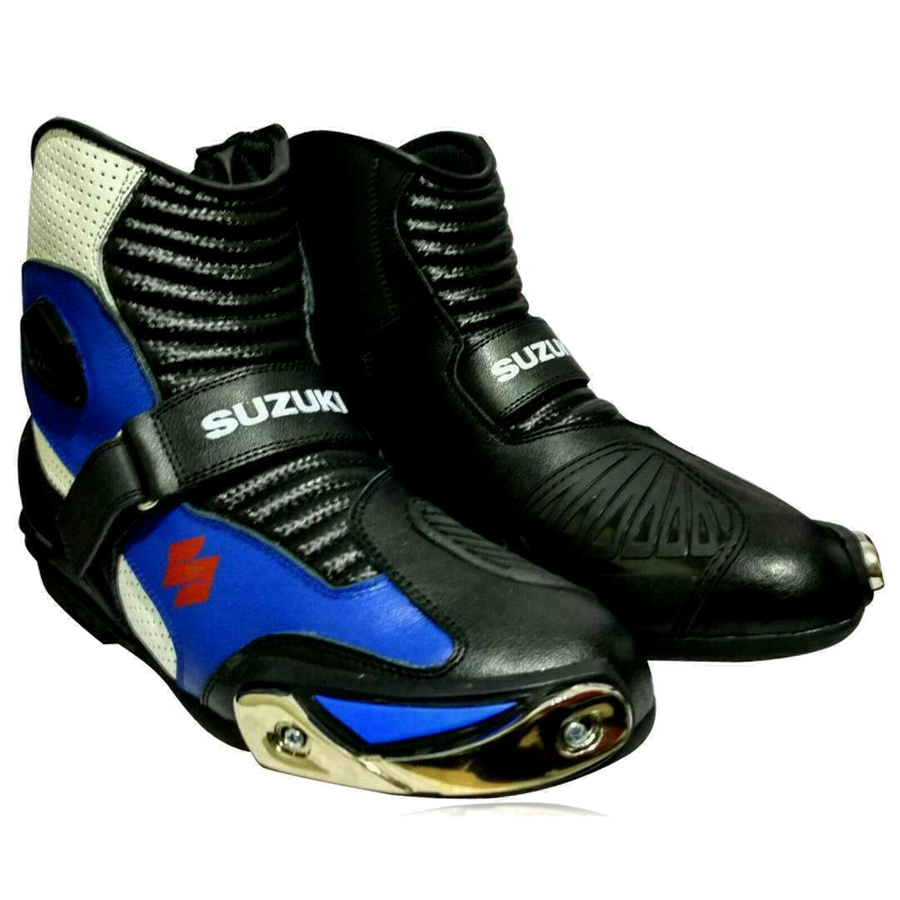 ZMB-043 Motorcycle/Motorbike Leather Shoes Custom Made - ZEES MOTOR SPORTS