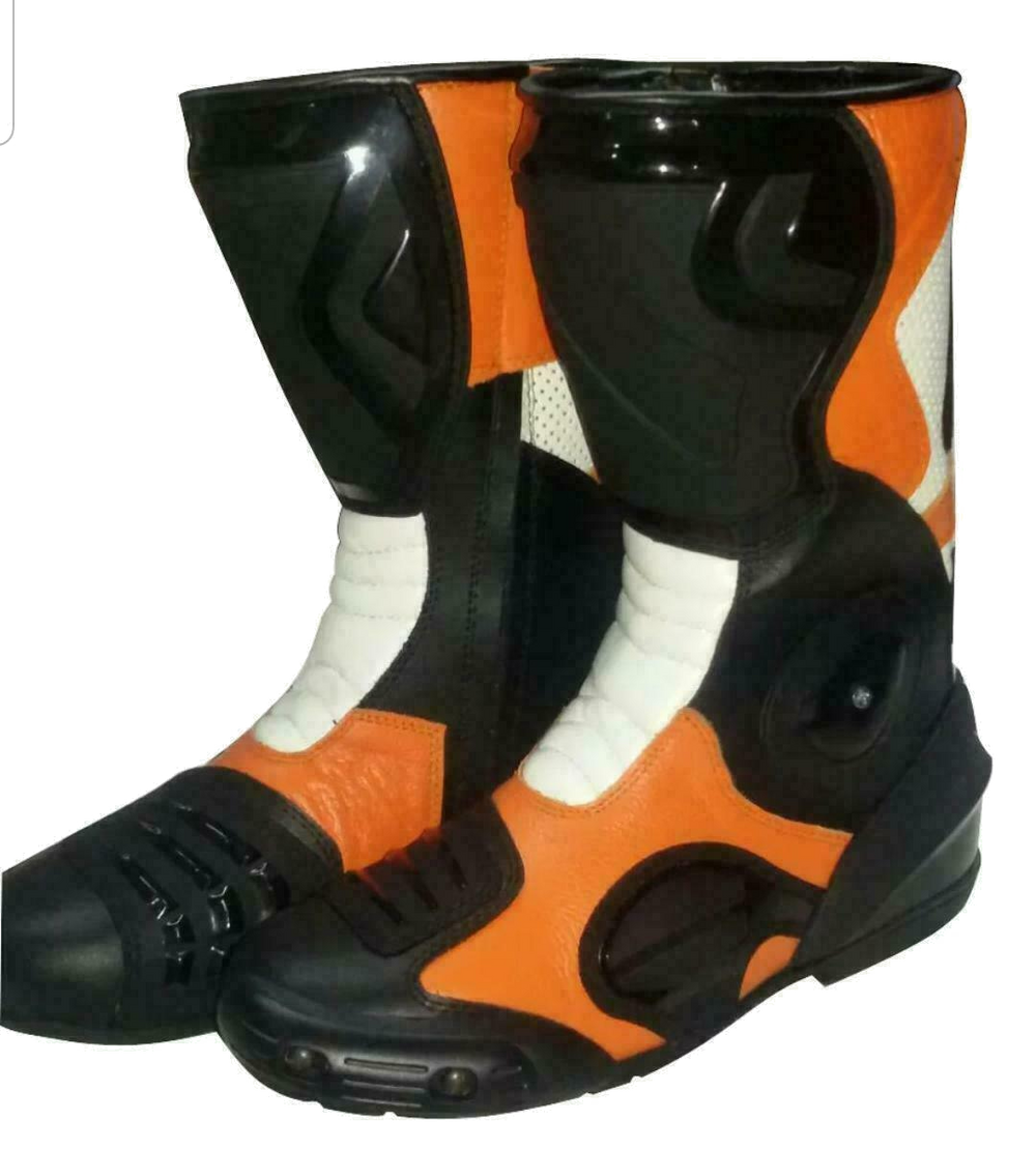 ZMB-056 Motorcycle/Motorbike Leather Shoes Custom Made - ZEES MOTOR SPORTS