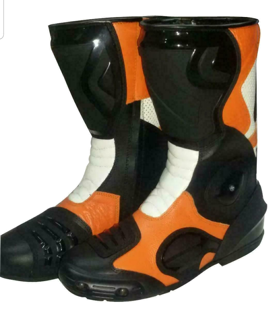 ZMB-056 Motorcycle/Motorbike Leather Shoes Custom Made - ZEES MOTOR SPORTS