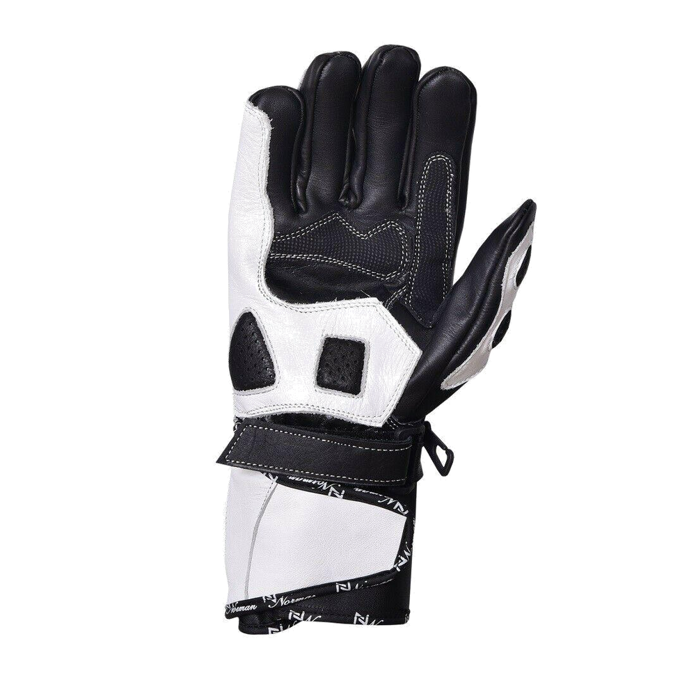 ZMG-016 Motorcycle/Motorbike Custom Made Leather Gloves - ZEES MOTOR SPORTS