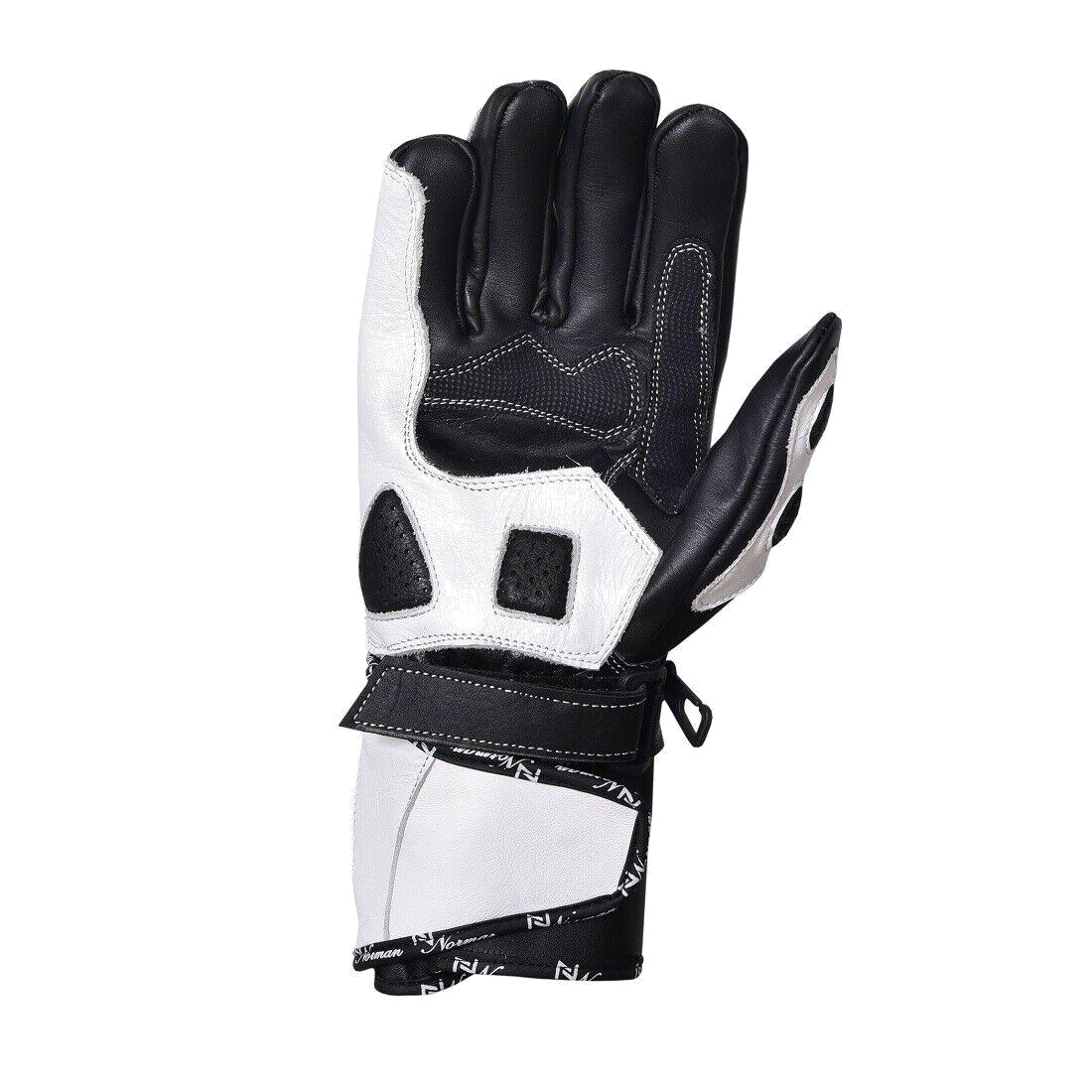 ZMG-016 Motorcycle/Motorbike Custom Made Leather Gloves - ZEES MOTOR SPORTS