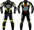 SUZUKI GSXR Blue Motorbike Racing Suit Leather Made - ZEES MOTOR SPORTS