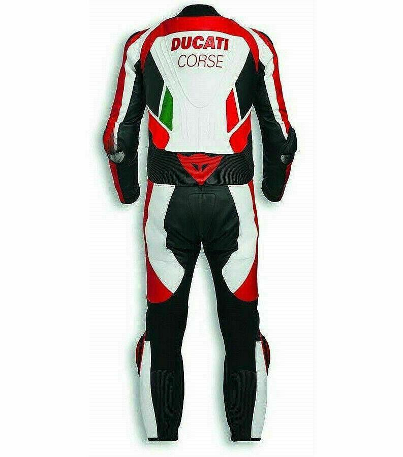 DUCATI CORSE Motorbike Racing Suit Leather Made - ZEES MOTOR SPORTS