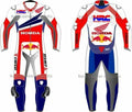 HONDA CUSTOMIZED Motorbike Racing Suit Leather Made - ZEES MOTOR SPORTS