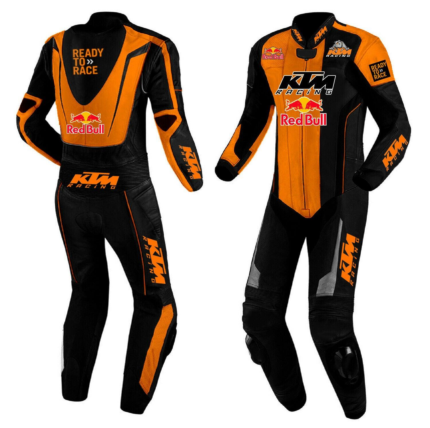 KTM CUSTOMIZED Motorbike Racing Suit Leather Made - ZEES MOTOR SPORTS
