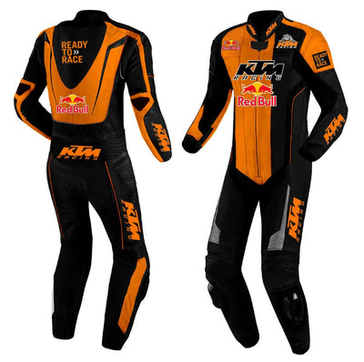 KTM CUSTOMIZED Motorbike Racing Suit Leather Made - ZEES MOTOR SPORTS