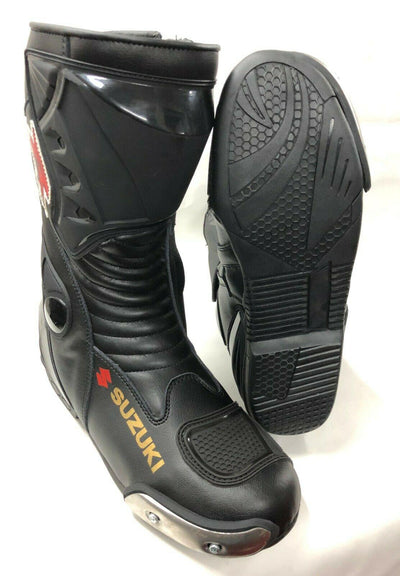 ZMB-010 Motorcycle/Motorbike Leather Shoes Custom Made - ZEES MOTOR SPORTS