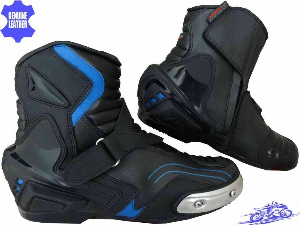 ZMB-012 Motorcycle/Motorbike Leather Shoes Custom Made - ZEES MOTOR SPORTS
