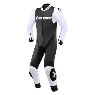 ICON HYPERSPORT Motorbike Racing Suit Leather Made - ZEES MOTOR SPORTS