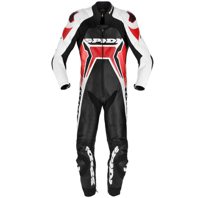 Spidi Track Wind Replica Evo Motorcycle Racing Leather Suit Red/White
