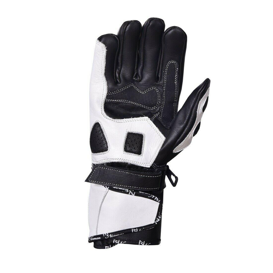 ZMG-016 Motorcycle/Motorbike Custom Made Leather Gloves - ZEES MOTOR SPORTS