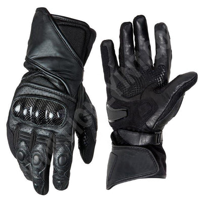 ZMG-023 Motorcycle/Motorbike Custom Made Leather Gloves - ZEES MOTOR SPORTS