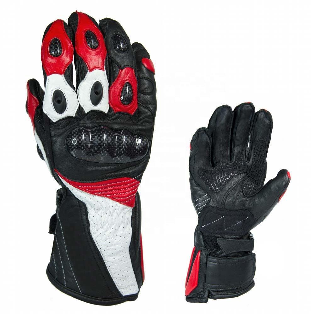 ZMG-027 Motorcycle/Motorbike Custom Made Leather Gloves - ZEES MOTOR SPORTS